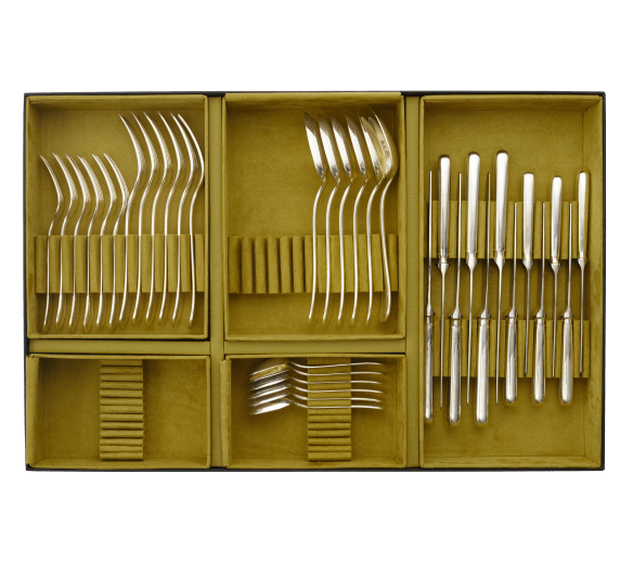 Flatware set for 6 people (36 pieces) Aria Silver plated